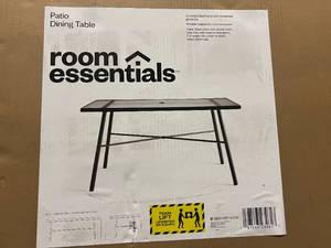 lot 45 image: Room Essentials Patio Dining Table - 55 x 35