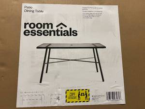 lot 49 image: Room Essentials Patio Dining Table - 55 x 35