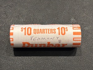 Roll of Uncirculated State Quarters Vermont