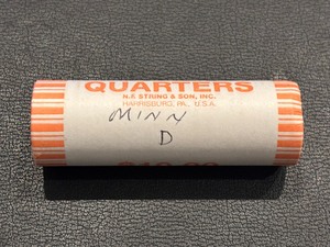 Roll of Uncirculated State Quarters Minnesota