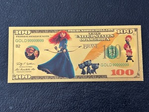 .999 Gold Foil $100 Dollar Bill