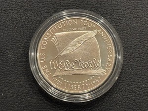 1987-S Constitution Silver Dollar