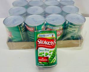 12x 15oz Stokelys Sweet Peas
