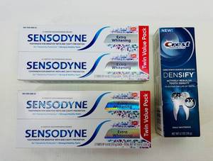 LM. 2-Twin Packs Sensodyne & 1 Crest Prohealth Densify