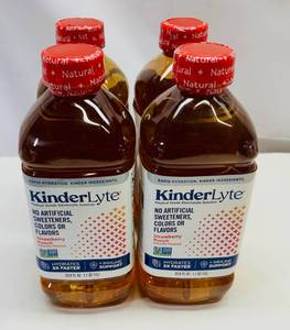 4x 1.1qt Kinderlyte Electrolyte Solution-Strawberry Punch