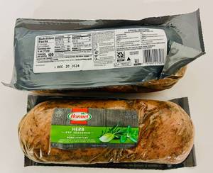 BB. 2x 1.5lb Hormel Pork Loin Fillet-Herb Dry Seasoned