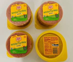 BB. 4x 1lb Oscar Meyer Lean Smoked White Turkey