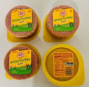 BB. 4x 1lb Oscar Meyer Lean Smoked White Turkey