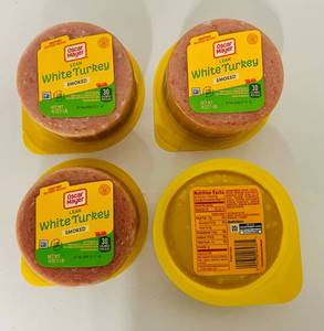 BB. 4x 1lb Oscar Meyer Lean Smoked White Turkey