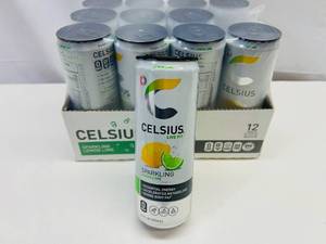 SSS. 12x 12oz Celsius-Lemon Lime Carbonated