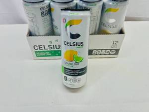 SSS. 12x 12oz Celsius-Lemon Lime Carbonated