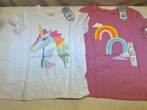 2 of Each Cat & Jack Size Medium(8) Girls T-Shirts