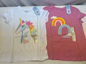 2 of Each Cat & Jack Size Medium(8) Girls T-Shirts