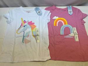 2 of Each Cat & Jack Size Medium(8) Girls T-Shirts