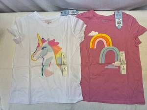 2 of Each Cat & Jack Size Medium(8) Girls T-Shirts