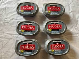 CC. 6x 7oz Plugra Spreadable Butter-Olive Oil & Sea Salt