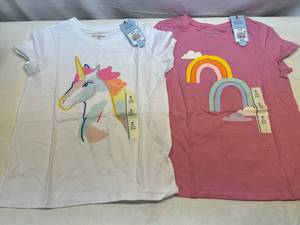 2 of Each Cat & Jack Size Medium(8) Girls T-Shirts