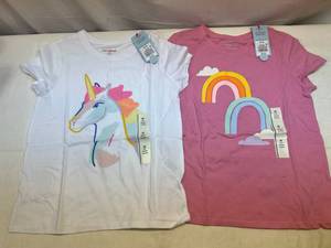 2 of Each Cat & Jack Size Medium(8) Girls T-Shirts