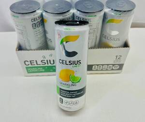 SSS. 12x 12oz Celsius-Lemon Lime Carbonated