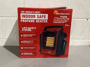 lot 483 image: Mr. Heater Brand Portable Buddy 9,000 BTU Outdoor Camping Liquid Propane Heater