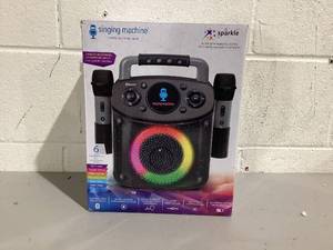 lot 516 image: The Singing Machine SML294BK Mini Sparkle Karaoke Machine