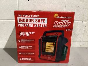 lot 519 image: Mr. Heater Brand Portable Buddy 9,000 BTU Outdoor Camping Liquid Propane Heater