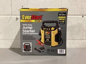lot 523 image: EverStart Maxx 1000 Amp Jump Starter & Air Compressor