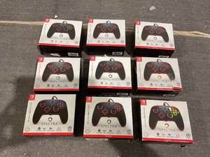 lot 125 image: LOT OF 9 PowerA Spectra Enhanced Wired Controller for Nintendo Switch
