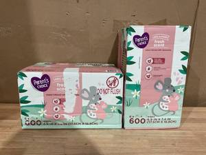 lot 388 image: LOT OF 2 Parents Choice Fresh Scent Baby Wipes, 600 Count