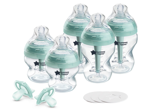lot 391 image: LOT OF 2 Tommee Tippee Advanced Anti-Colic Fussy Baby Bottle and Pacifier Set