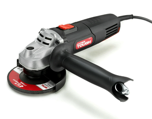 lot 500 image: Hyper Tough 6 Amp Corded Angle Grinder with Handle, Adjustable Guard, 4-12 inch Grinding Wheel & Wrench