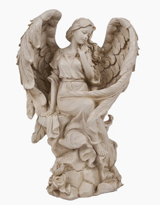 lot 515 image: Sitting Angel Statue