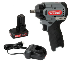 lot 517 image: Hyper Tough 12V Max Cordless Brushless Impact Wrench with 4.0Ah Lithium-Ion Battery and Charger