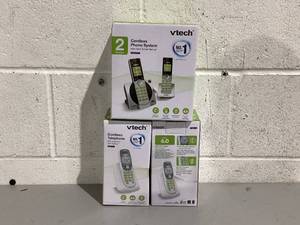 lot 529 image: LOT OF 3 Vtech Cordless Telephone