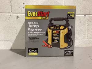 lot 532 image: EverStart Maxx 1000 Amp Jump Starter & Air Compressor
