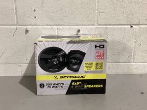 lot 549 image: Scosche HD6904 - 6x9 4-Way Car Speakers