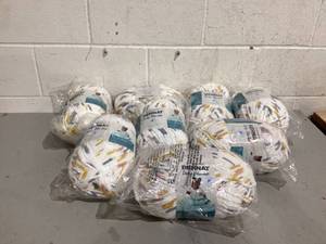 lot 557 image: LOT OF 8 Bernat Baby Blanket BB Mostly Sunny Yarn
