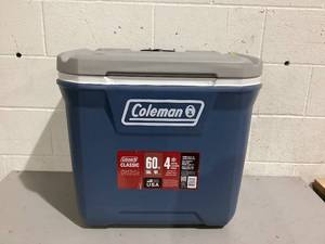 lot 571 image: Coleman 316 Series 60QT Hard Chest Wheeled Cooler