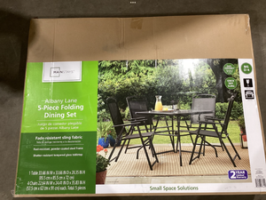 lot 609 image: 5PCS Mainstays Albany Lane Dining Set, Outdoor Living