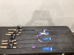 lot 615 image: LOT OF 6 Miscellaneous Shakespeare Fishing Rods