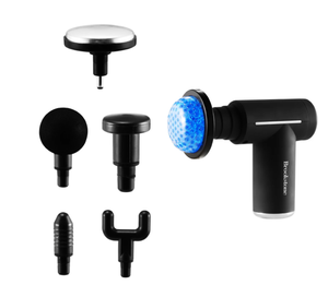 lot 162 image: Brookstone Cordless Hot and Cold Percussion Deep Tissue Massager Gun, 6 Intensity Levels
