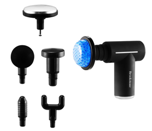 lot 179 image: Brookstone Cordless Hot and Cold Percussion Deep Tissue Massager Gun, 6 Intensity Levels