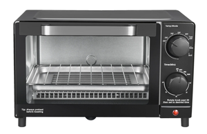 lot 183 image: Mainstays 4 Slice Toaster Oven with 3 Settings, includes Baking Rack and Pan
