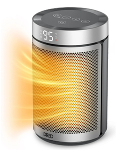 lot 184 image: LOT OF 2 Dreo Space Heaters for Inside, Portable Electric Heater for Home with Thermostat
