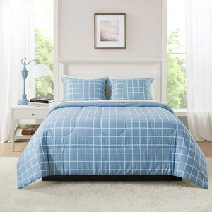 lot 563 image: 7PCS Queen Size Mainstays Reversible Bed in a Bag Comforter Set with Sheets