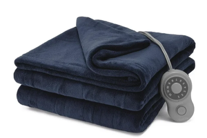 lot 564 image: Full Size Sunbeam Blanket Poseidon Microplush, 12 Heat Settings, 12-Hour Auto Shut-Off