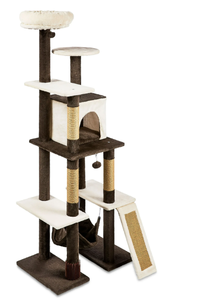 lot 634 image: Vibrant Life 7-Level Multi-Functional Cat Tree Activity Tower with Hammock