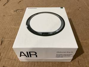 lot 5 image: Ultrahuman Ring AIR Size 8 - Worlds Lightest Sleep-Tracking Wearable - Raw Titanium
