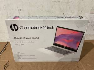 lot 17 image: HP 14 Inch HD Chromebook Laptop Intel Processor N200 4GB RAM 128GB