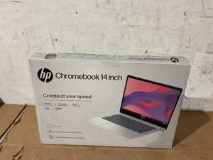 lot 21 image: HP 14 Inch HD Chromebook Laptop Intel Processor N200 4GB RAM 128GB